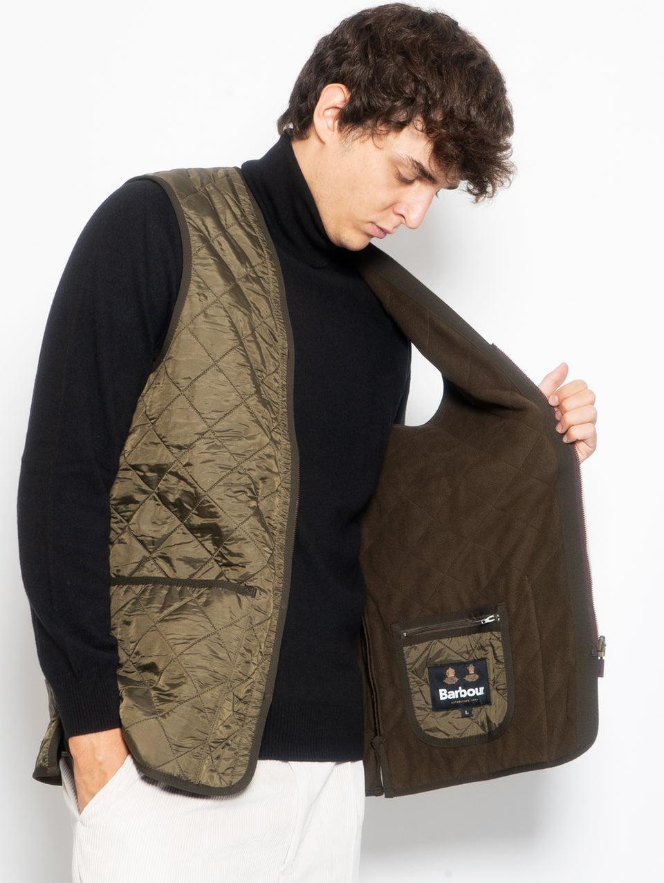 BARBOUR Gilet trapuntato Polarquilt Verde Sottocosto