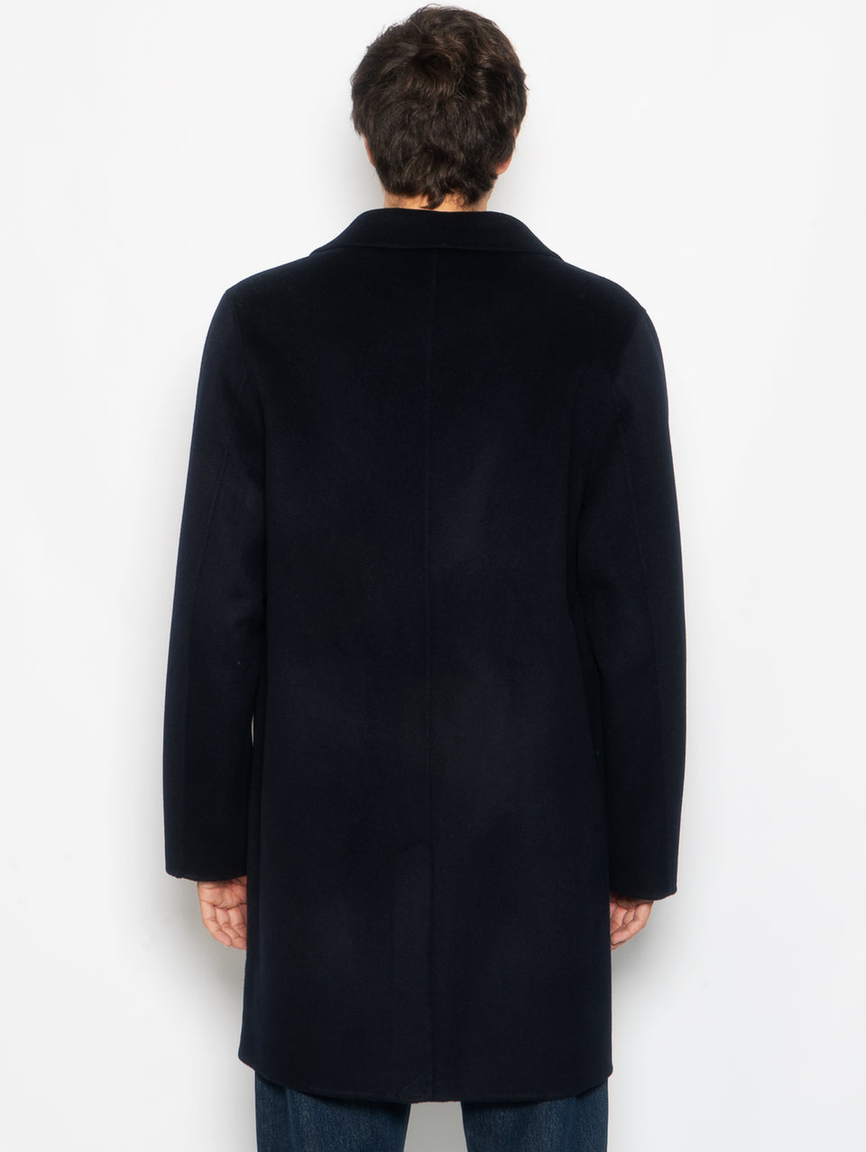 AMARANTO Cappotto Monopetto Tre Quarti Navy Saldi