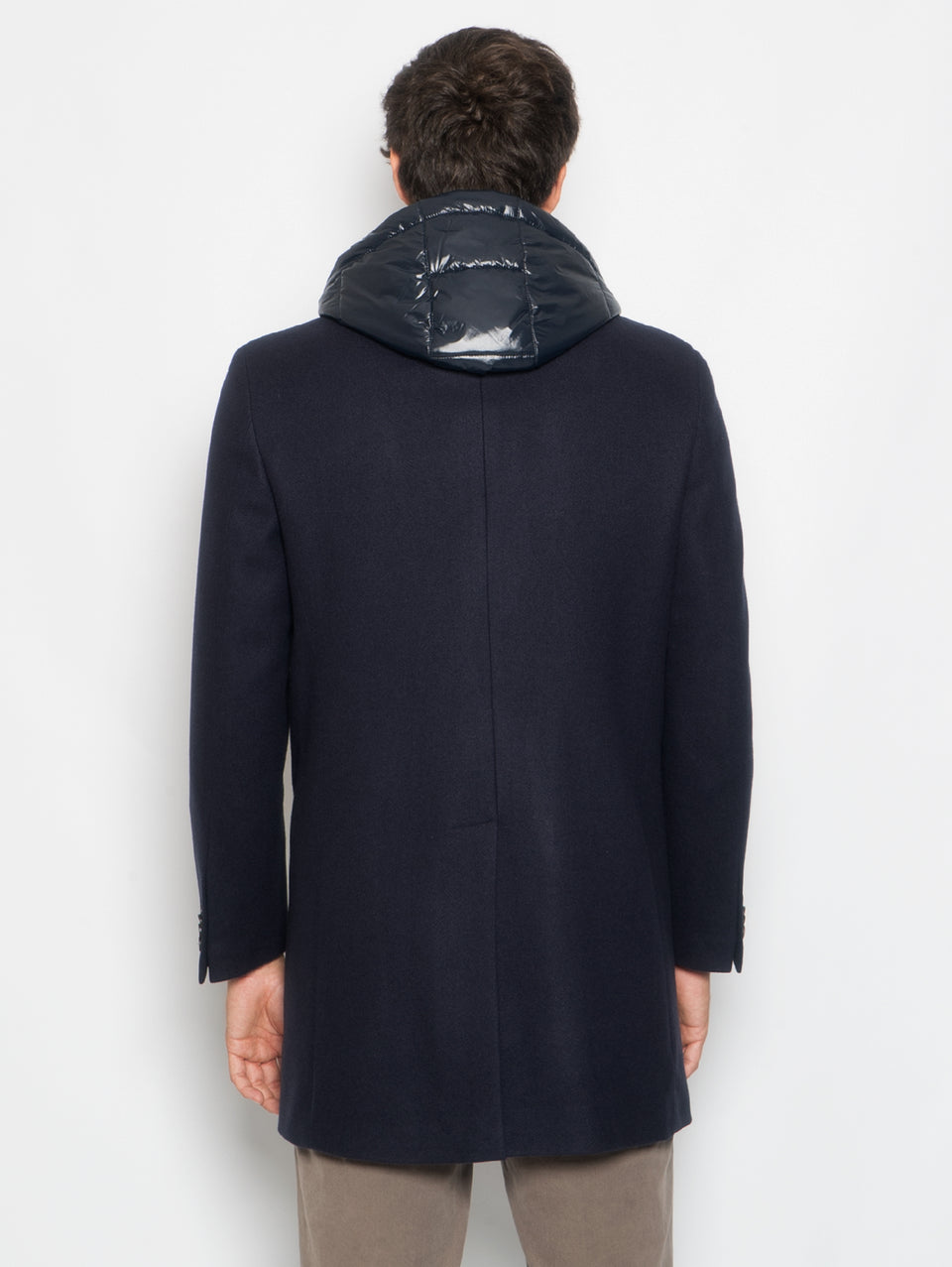 MANUEL RITZ Cappotto con Pettorina e Cappuccio Staccabile Blu I Più Venduti