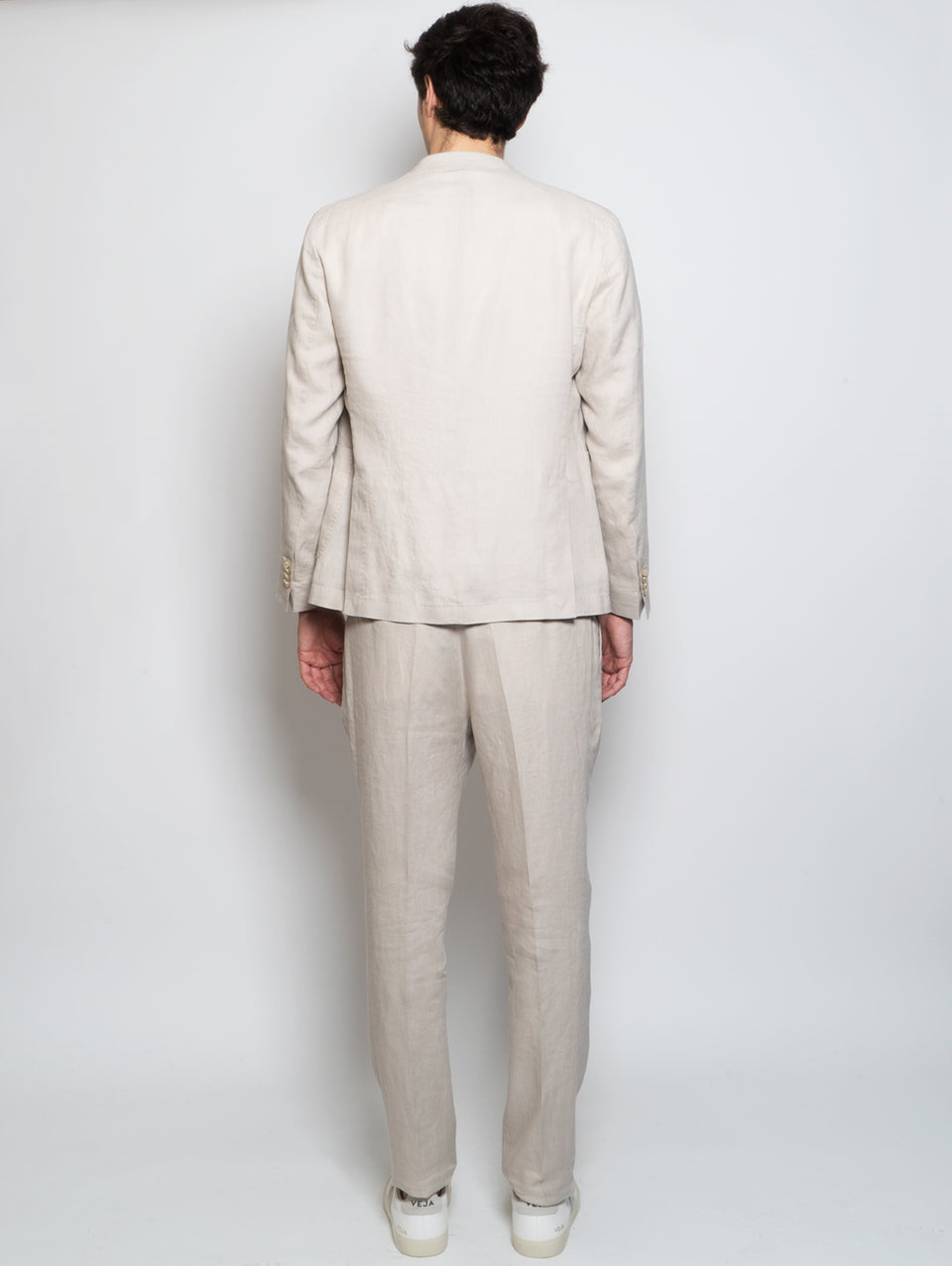 MANUEL RITZ Completo in Lino Lavato Beige Promozione Limitata