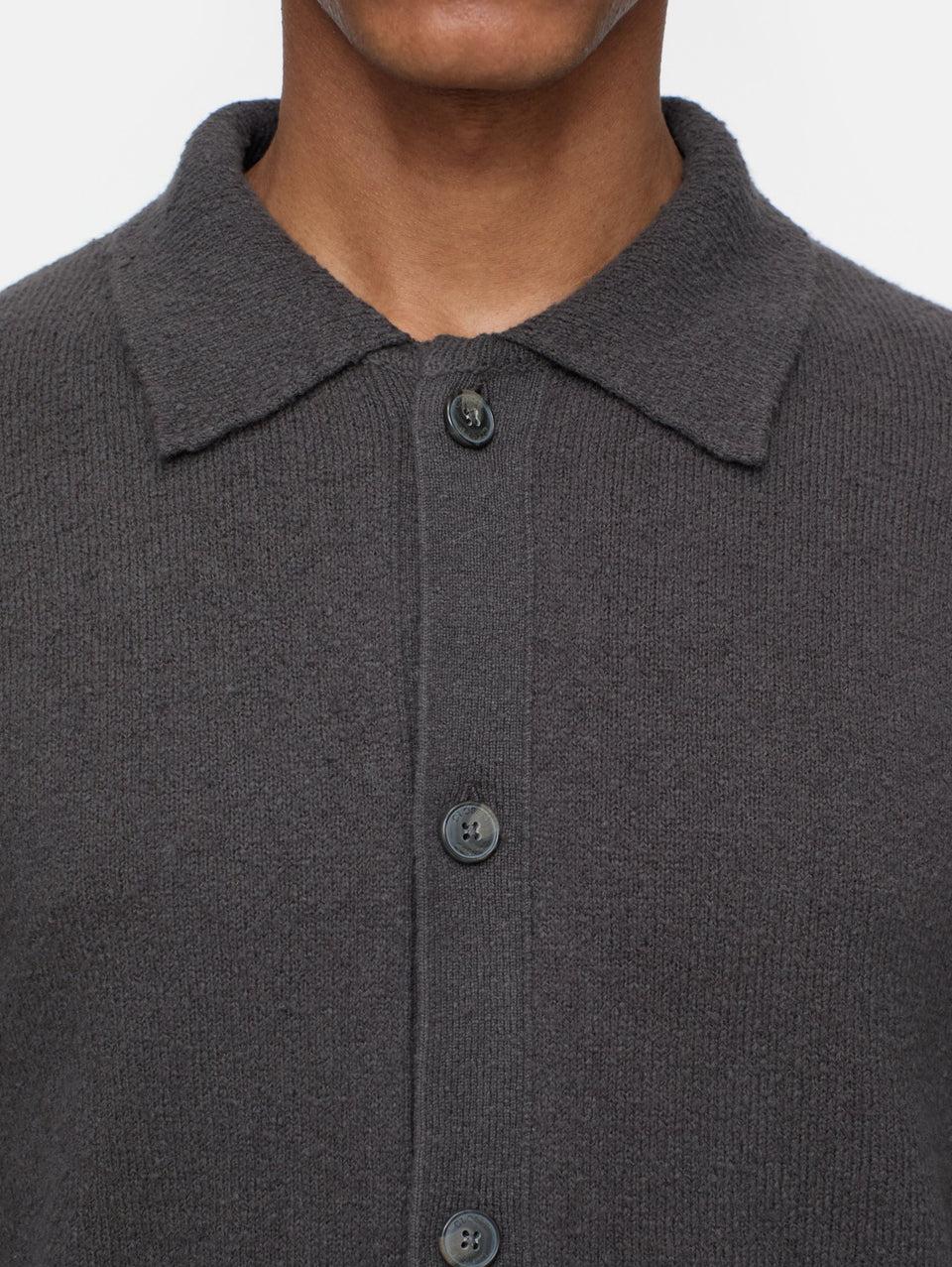 CLOSED Cardigan in Cotone Effetto Spazzolato Marrone In vendita