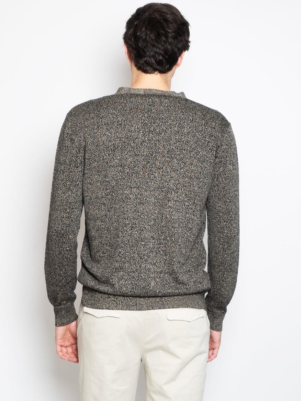BARENA VENEZIA Cardigan Mélange Nero In Vendita