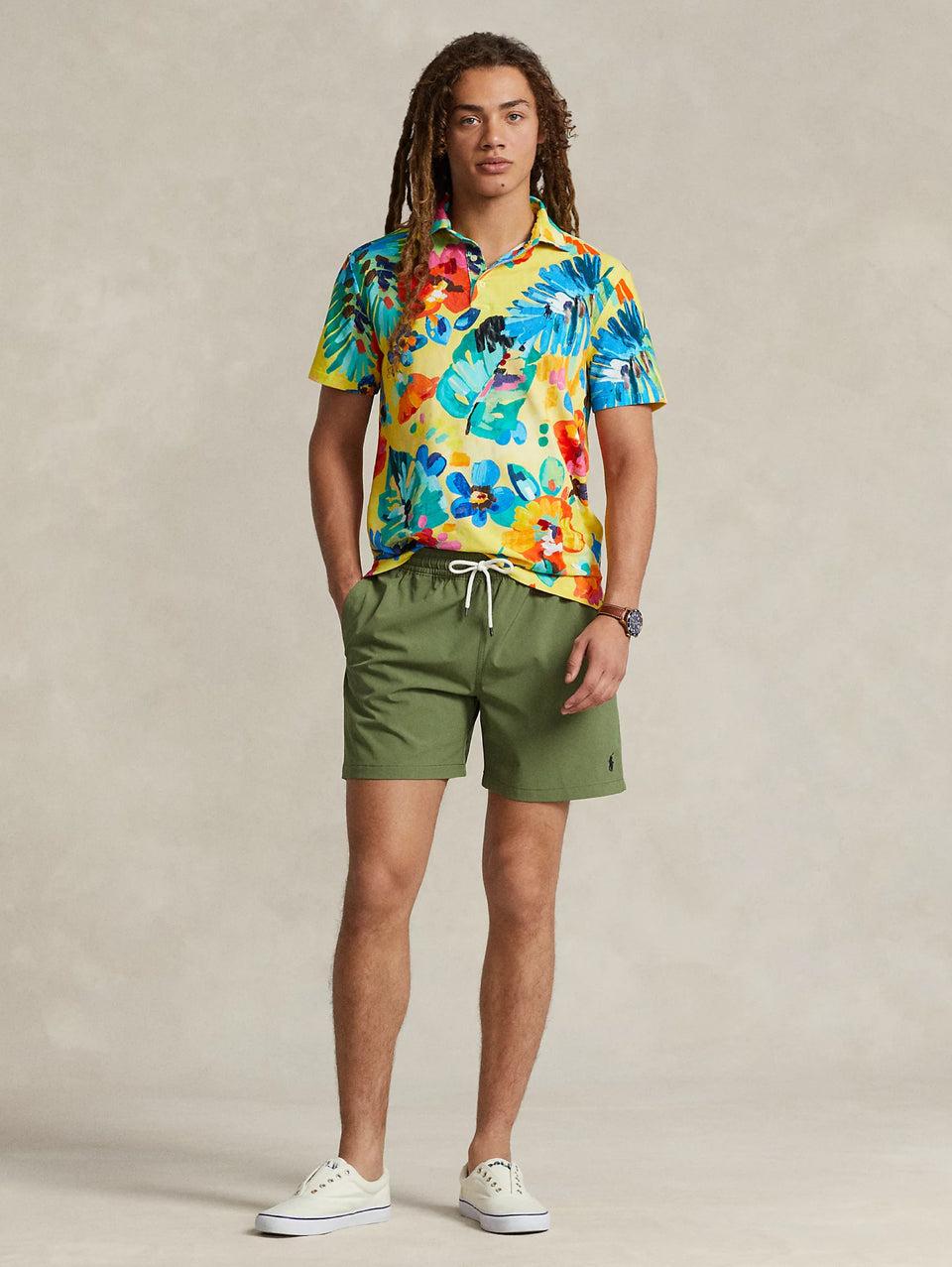 RALPH LAUREN Boxer da Mare Stretch Verde Promozione Limitata
