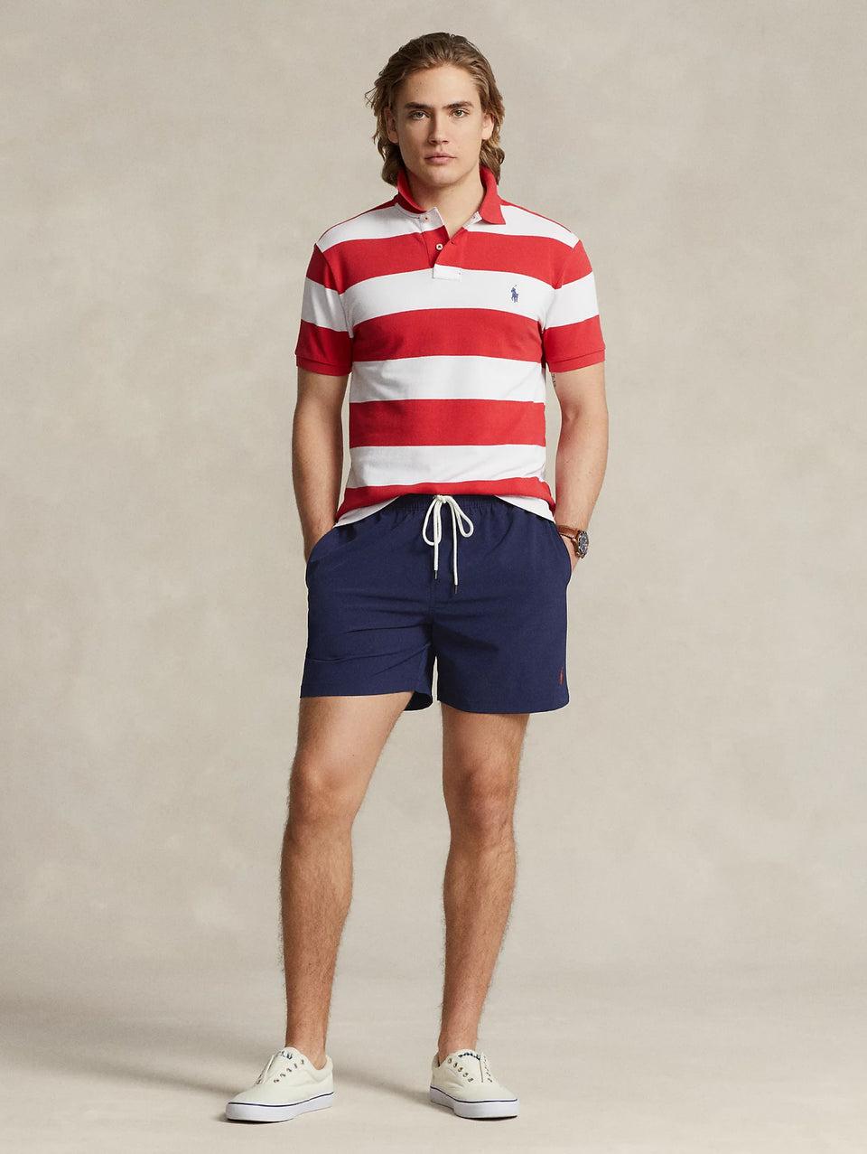 RALPH LAUREN Boxer da Mare Stretch Blu Navy Nuova