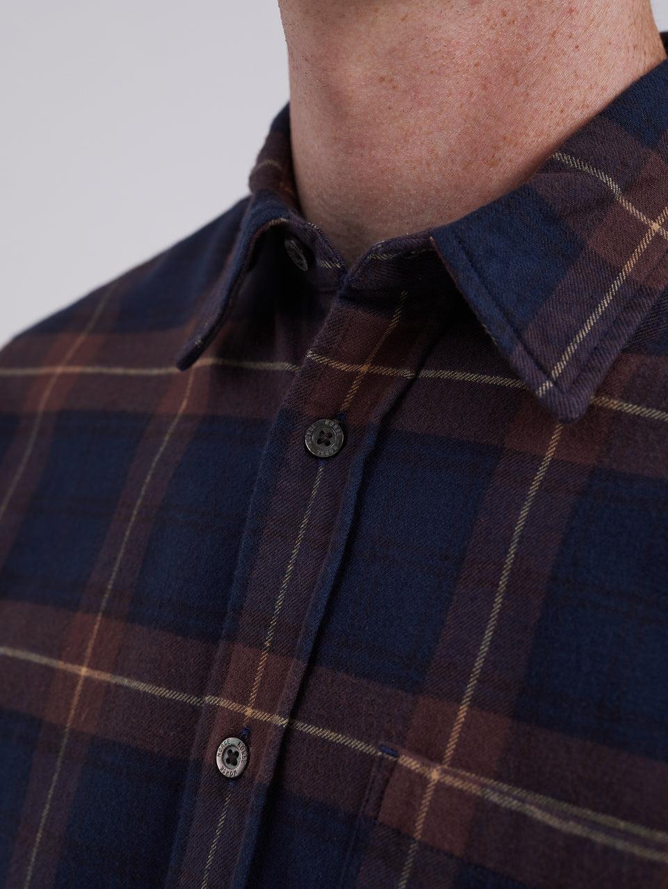 NORSE PROJECTS Camicia in Flanella a Quadri Check Osvald Vino Qualità Garantita