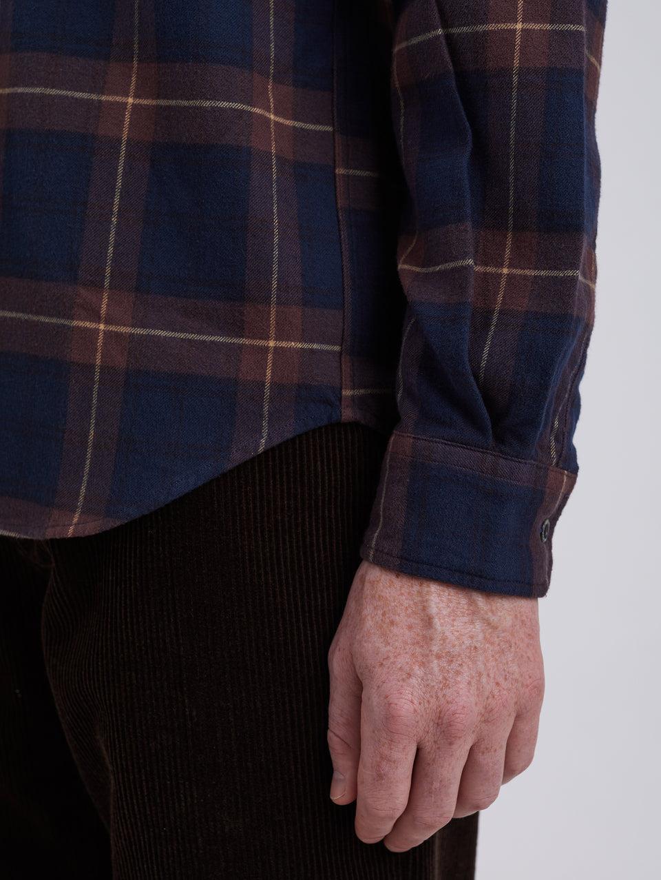NORSE PROJECTS Camicia in Flanella a Quadri Check Osvald Vino Qualità Garantita
