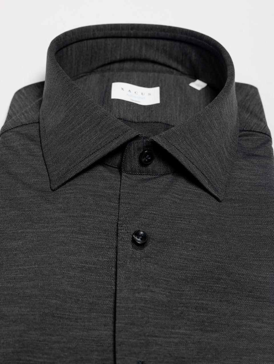 XACUS Camicia in Jersey Fiammato Grigio Acquista Ora