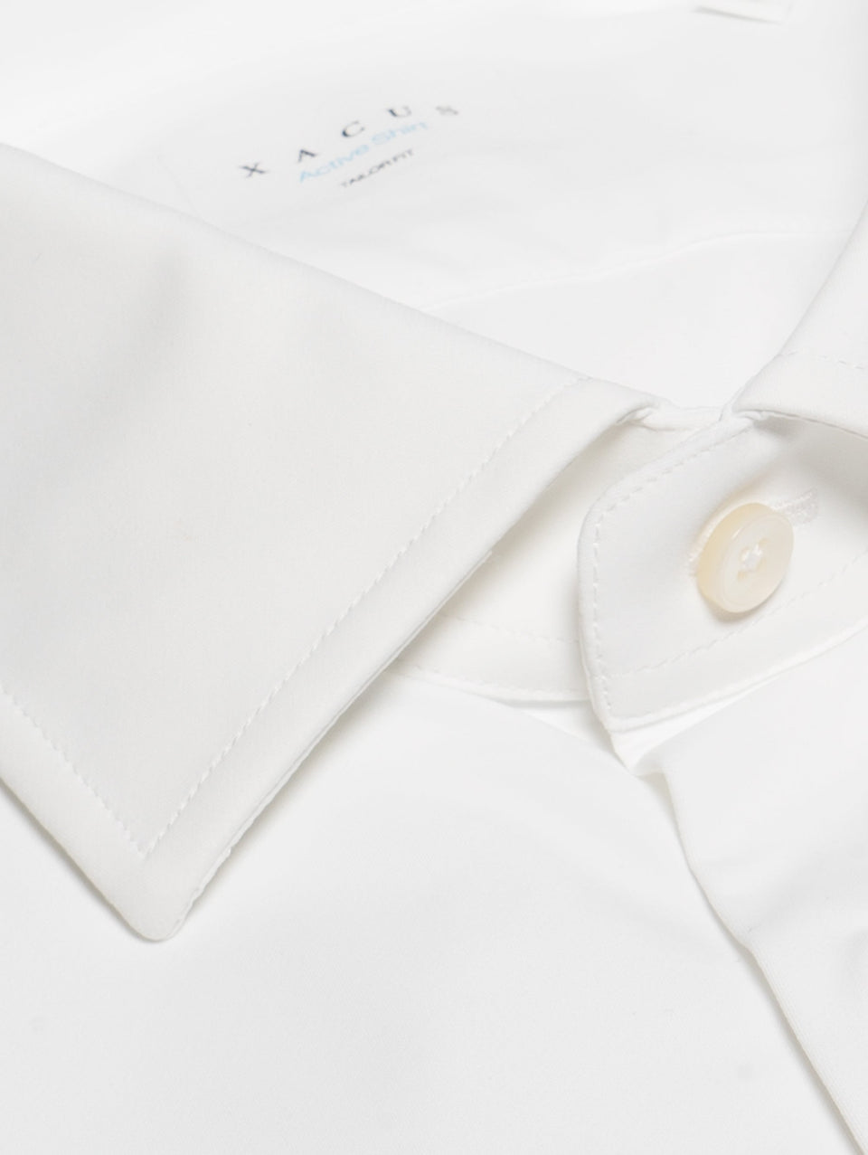 XACUS Camicia in Techno Micro Twill Stretch Bianco Promozione Limitata