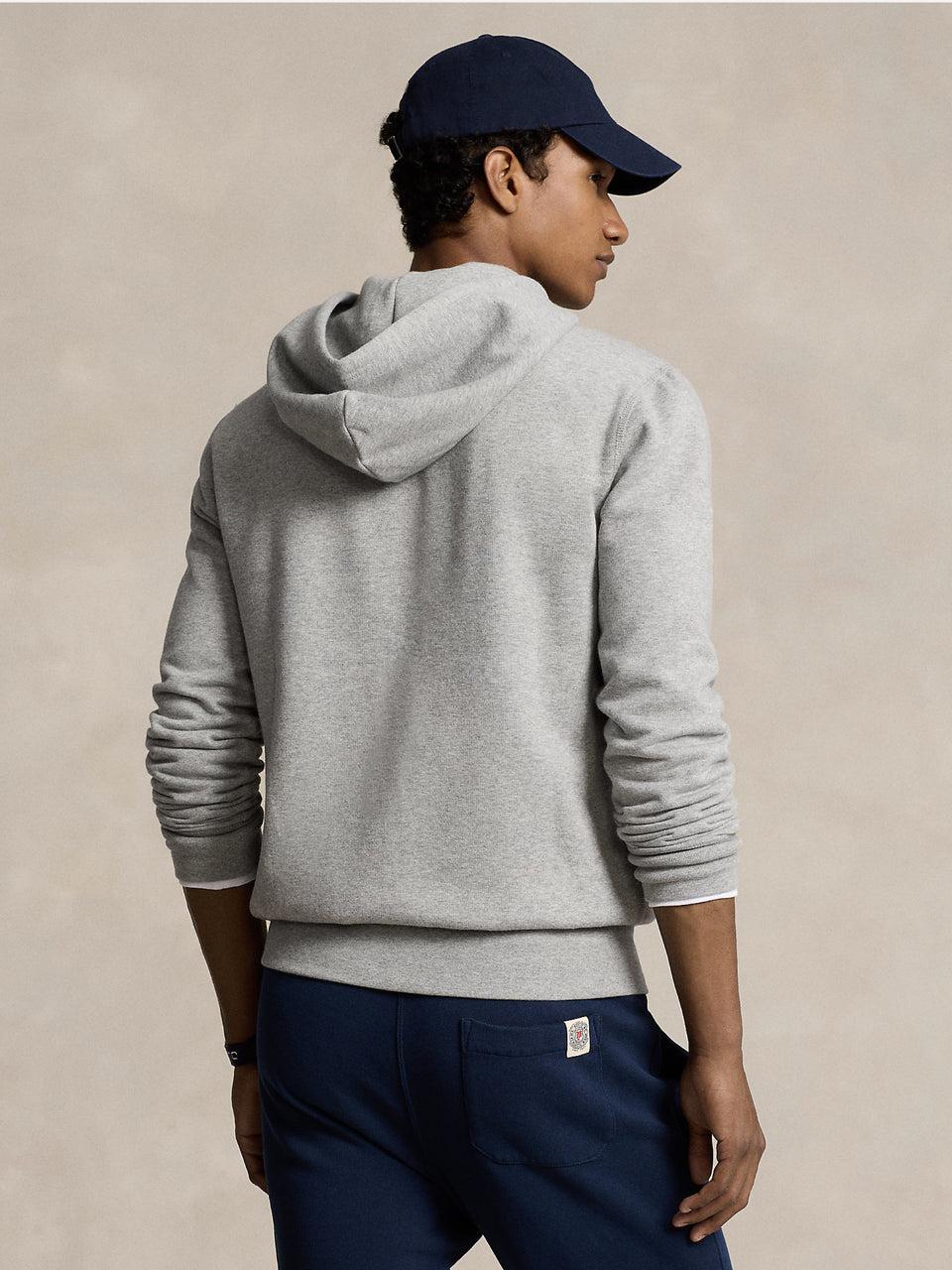 RALPH LAUREN Felpa Full zip con Cappuccio Grigio I Più Venduti