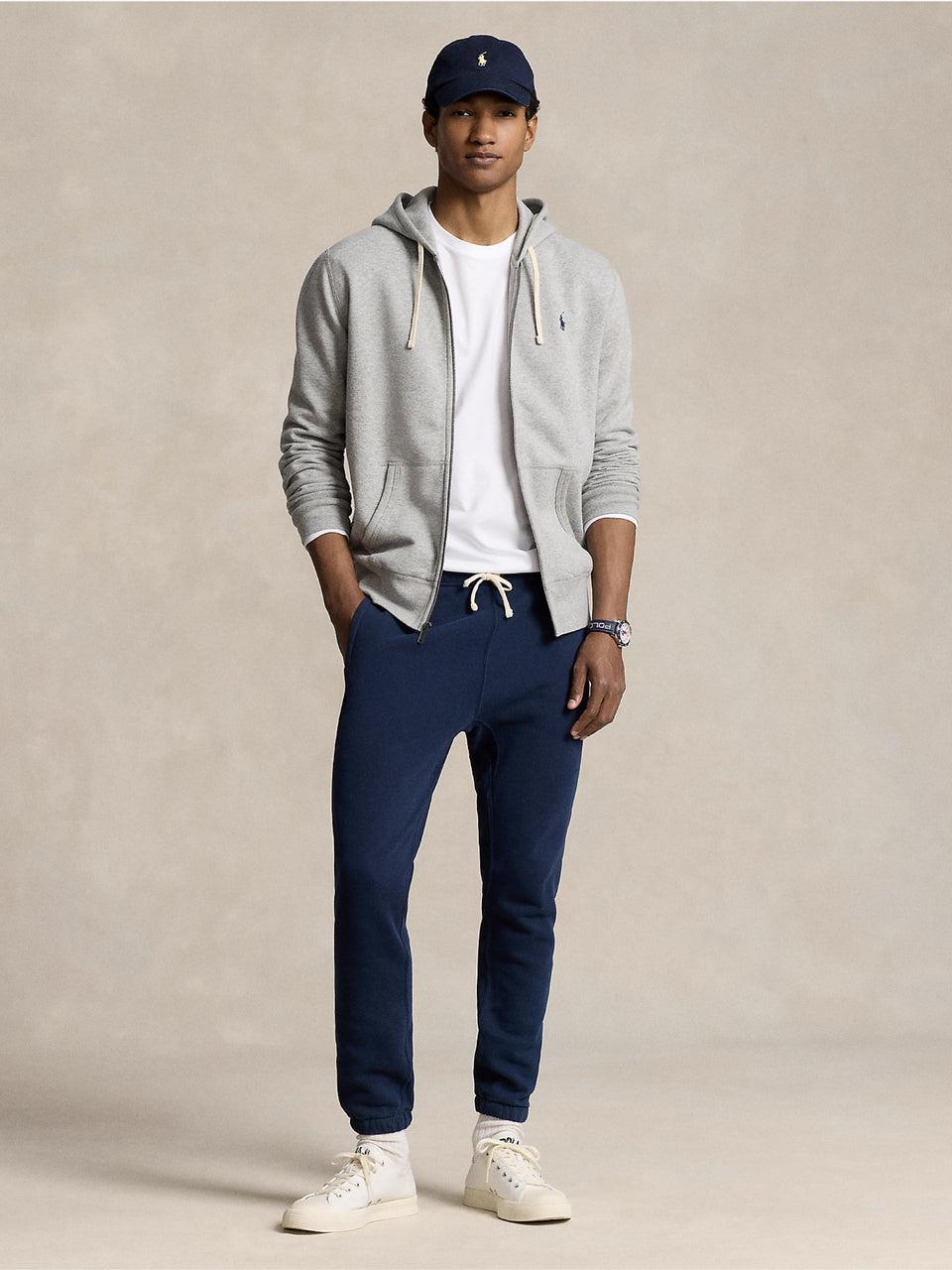 RALPH LAUREN Felpa Full zip con Cappuccio Grigio I Più Venduti