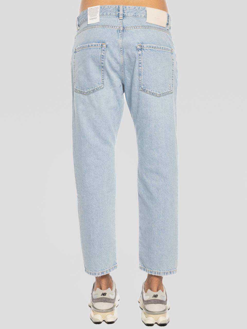ICON DENIM Jeans Josh Gamba Dritta Blu Chiaro Saldi Di Fabbrica