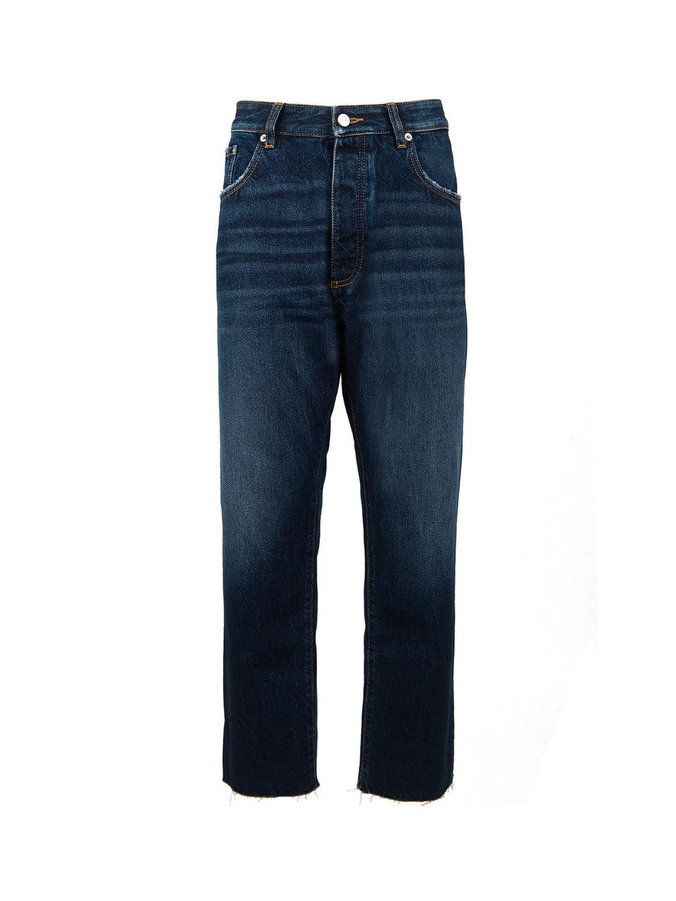 ICON DENIM Jeans Josh con Orlo Sfrangiato Blu I Più Venduti