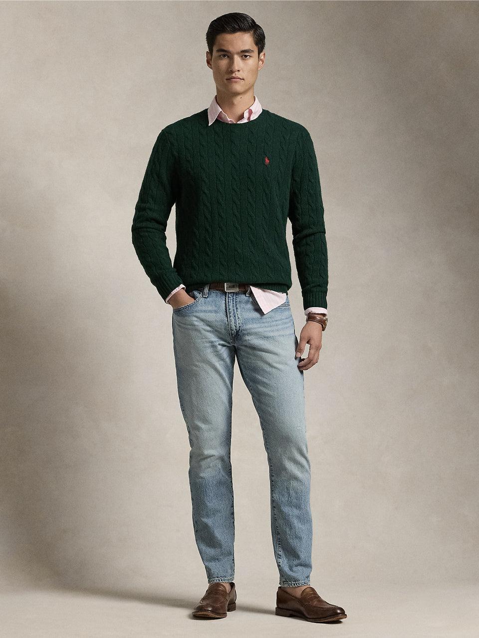 RALPH LAUREN Jeans Parkside con Effetto Invecchiato Blu Italia