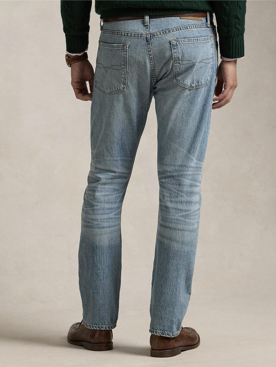 RALPH LAUREN Jeans Parkside con Effetto Invecchiato Blu Italia