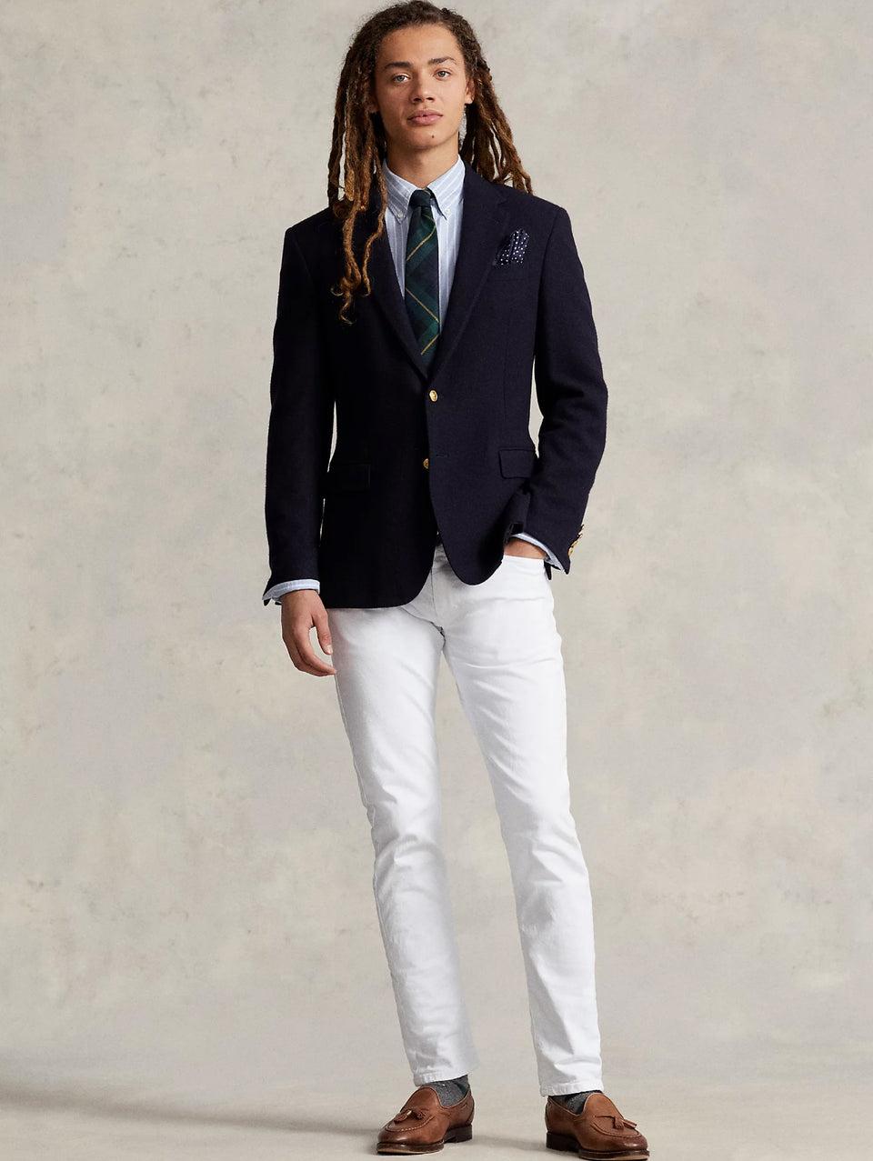 RALPH LAUREN Jeans Sullivan in Cotone Bull Slim Fit Bianco Qualità