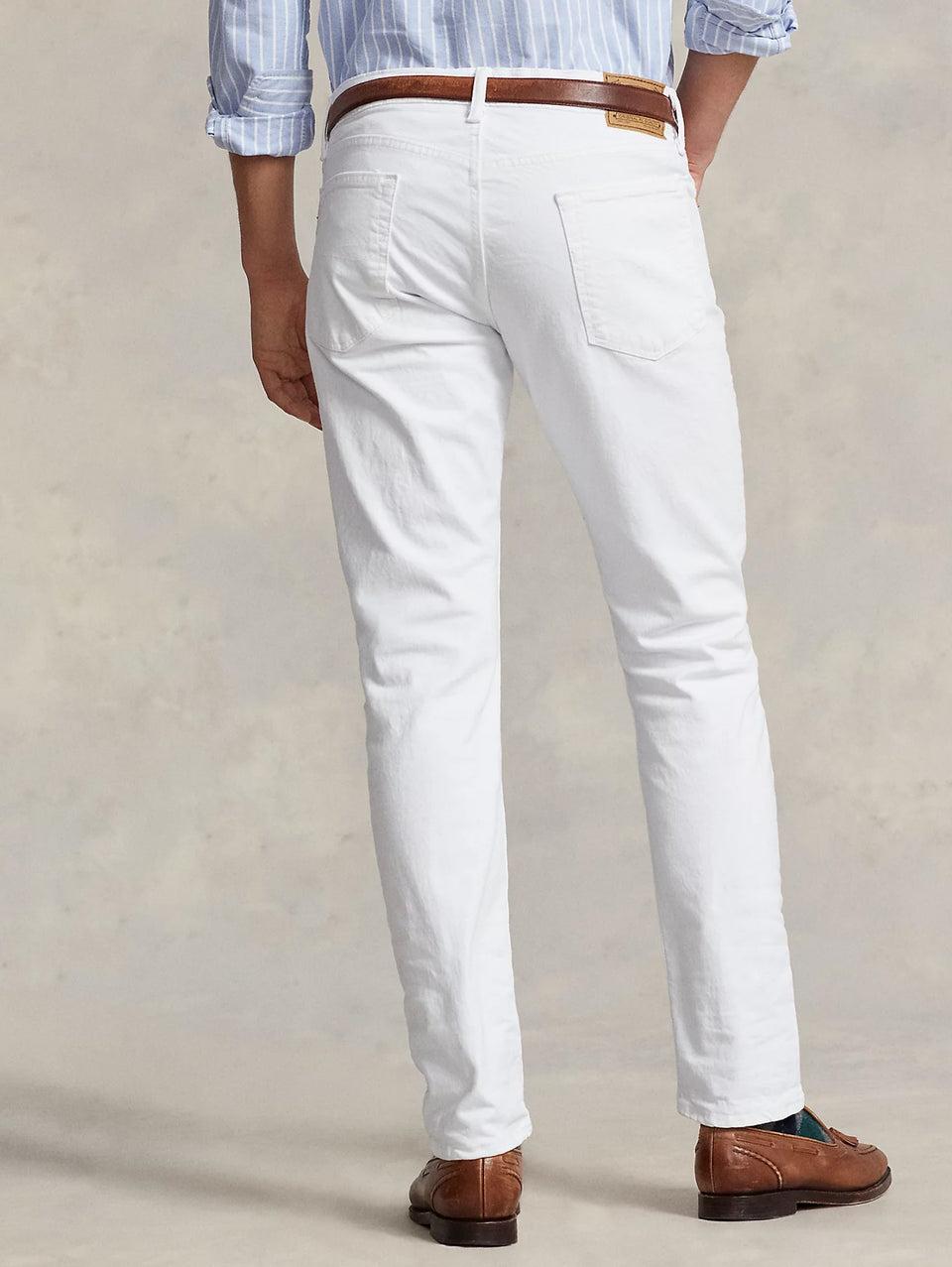 RALPH LAUREN Jeans Sullivan in Cotone Bull Slim Fit Bianco Qualità