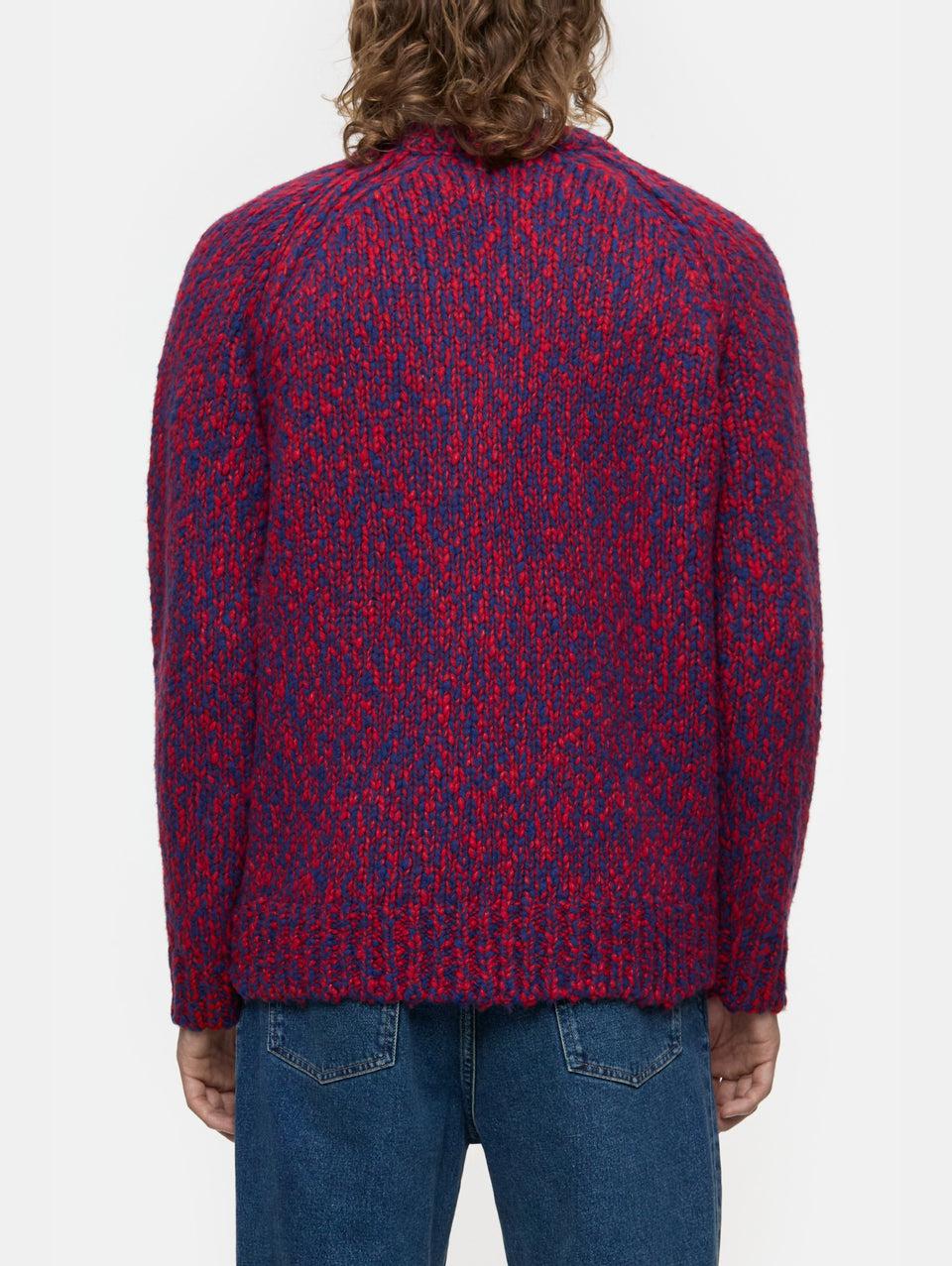 CLOSED Maglione in Lana Mouliné Rosso/Blu Acquista Ora