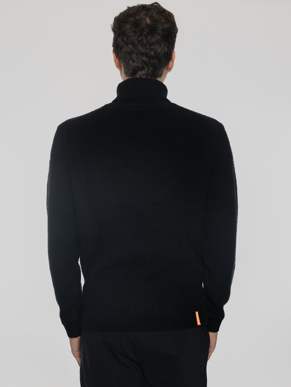 RRD Maglia Dolcevita in Lana Bouclé Nero Promozione Limitata