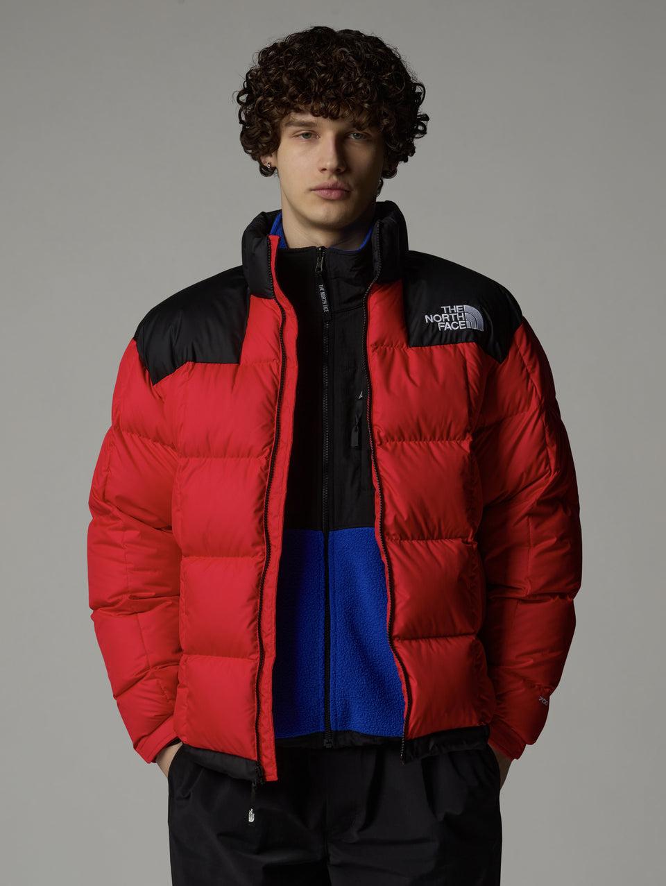 THE NORTH FACE Giaccone Corto Trapuntato in Piuma Lhotse Rosso Nuova