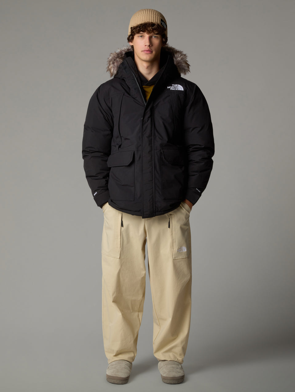 THE NORTH FACE Parka McMurdo con Cappuccio Rimovibile Nero Moda