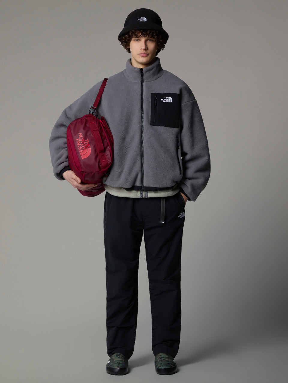 THE NORTH FACE Giacca da Uomo in Pile Reversibile Yumiori Grigio/Nero 2025