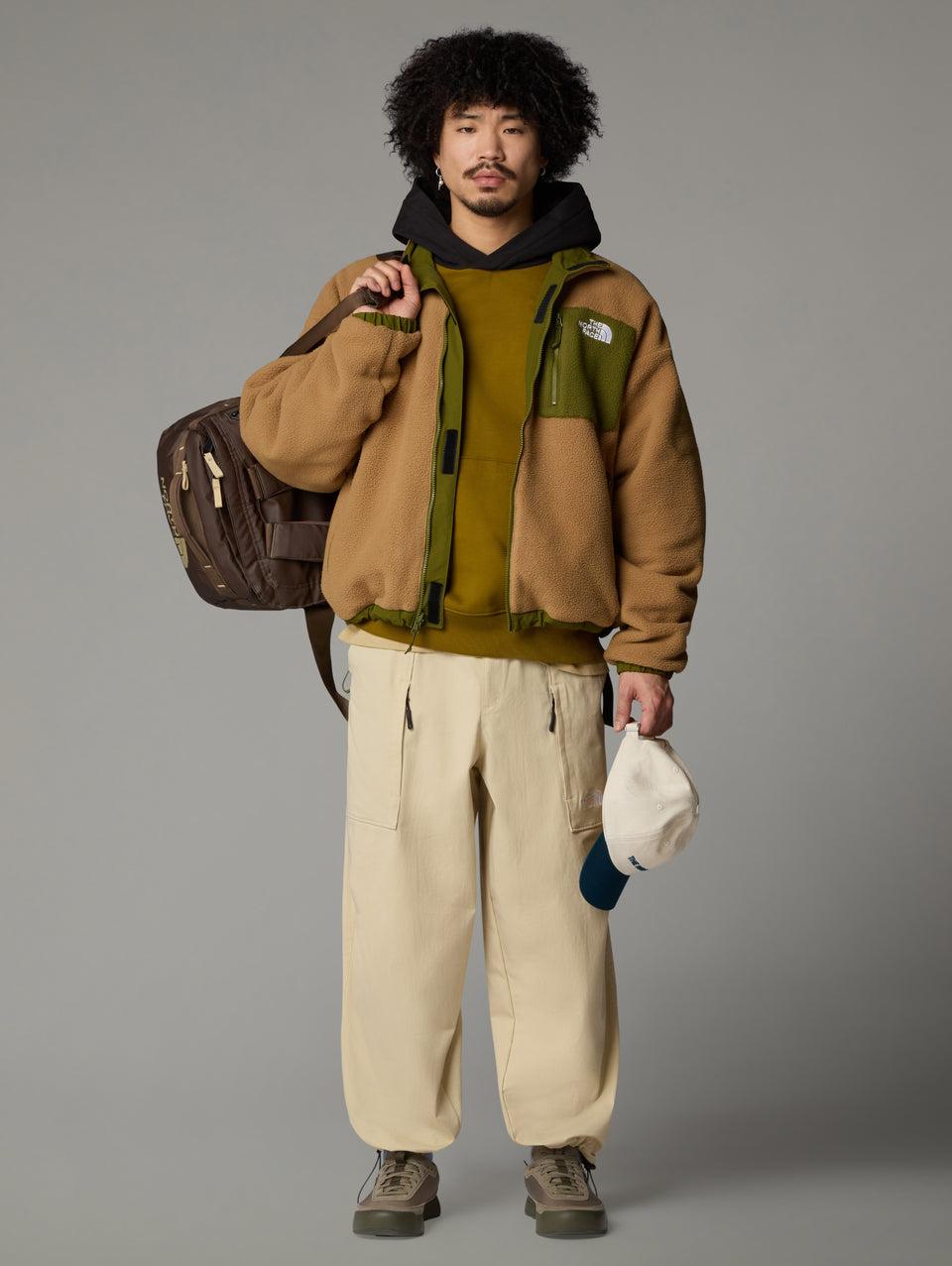 THE NORTH FACE Giacca da Uomo in Pile Reversibile Yumiori Beige/Verde In Linea