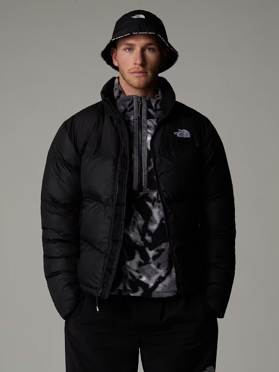 THE NORTH FACE Piumino Squadrato Saikuru da Uomo Nero Qualità