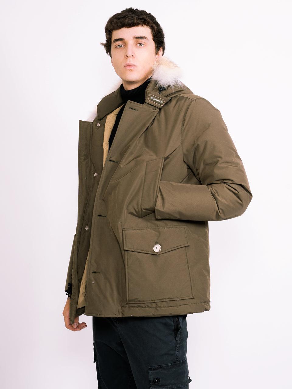 WOOLRICH Giaccone Anorak in Ramar Verde Soddisfazione Garantita