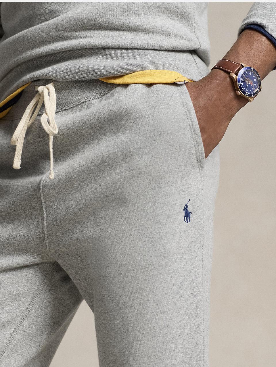 RALPH LAUREN Pantaloni Joggers in Misto Cotone Grigio Promozione Limitata
