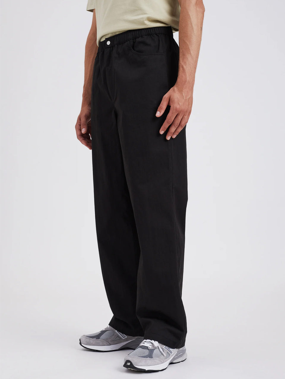 NORSE PROJECTS Pantaloni con Coulisse in Micro Twill Nero Presa