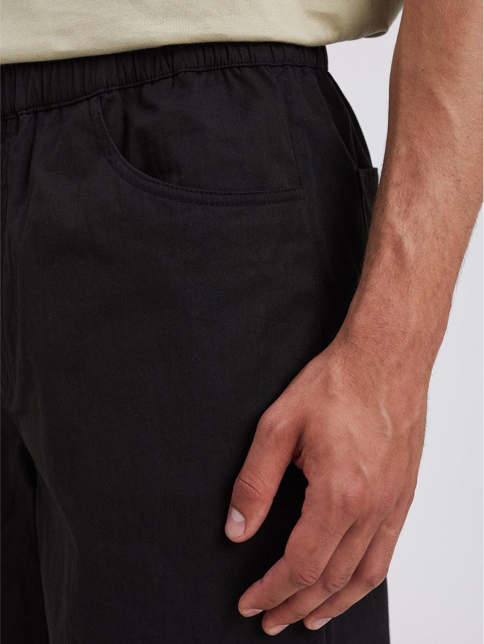NORSE PROJECTS Pantaloni con Coulisse in Micro Twill Nero Presa