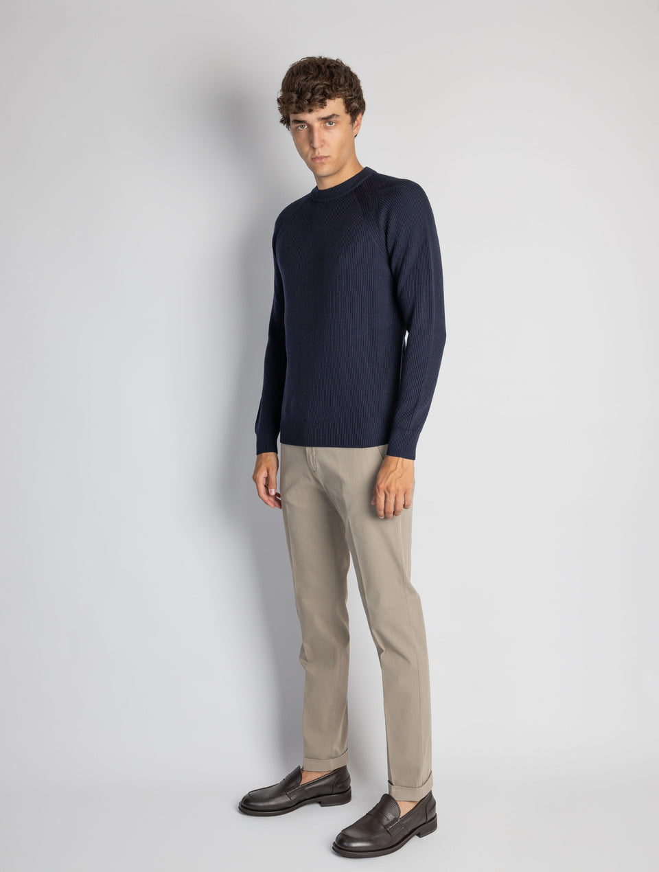BRIGLIA 1949 Pantaloni Slim Fit in Armatura di Cotone Yuta Saldi
