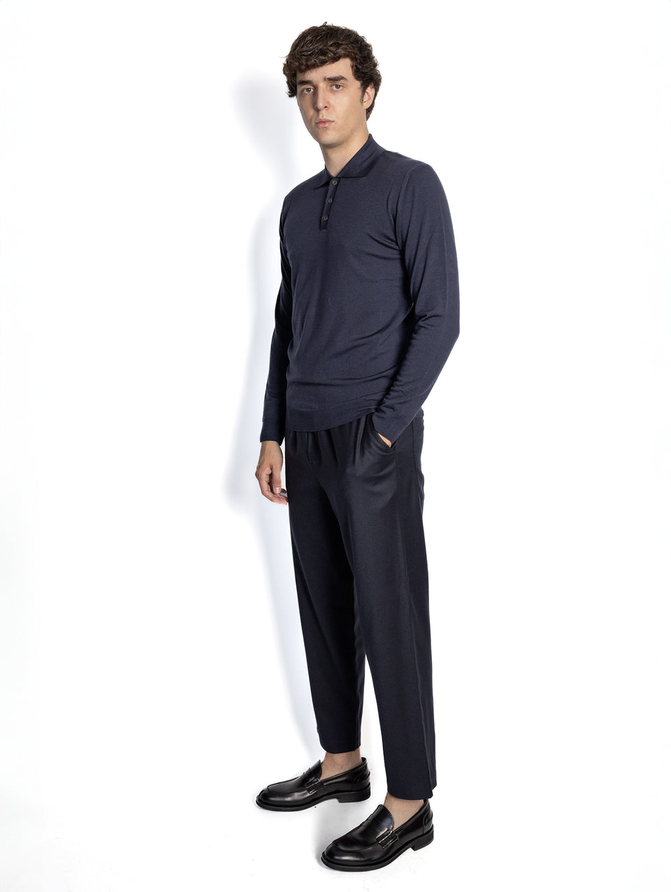 BARENA VENEZIA Polo in Maglia Blu Vendita Economica