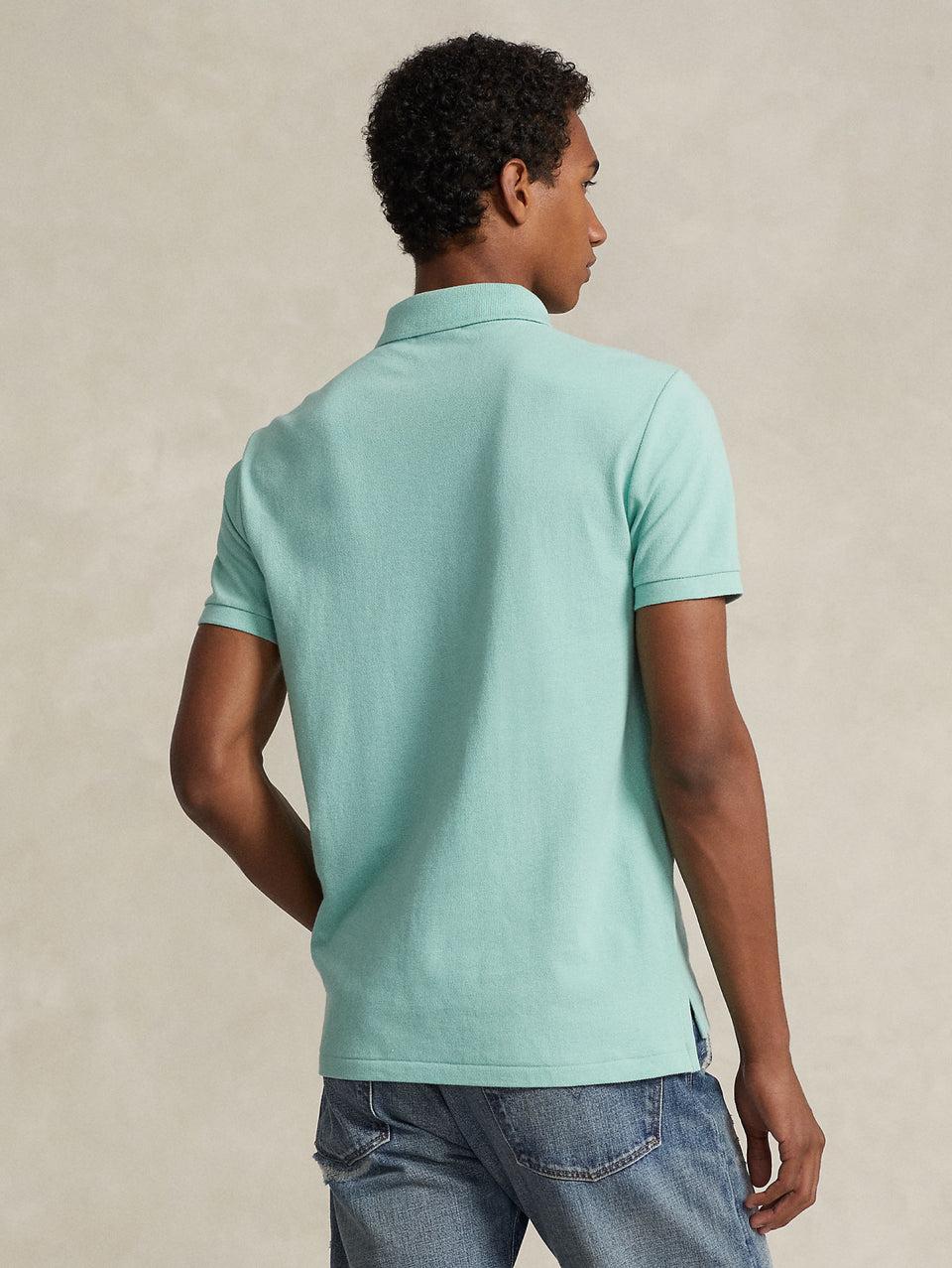 RALPH LAUREN Polo in Mesh Slim Fit Acqua Negozio