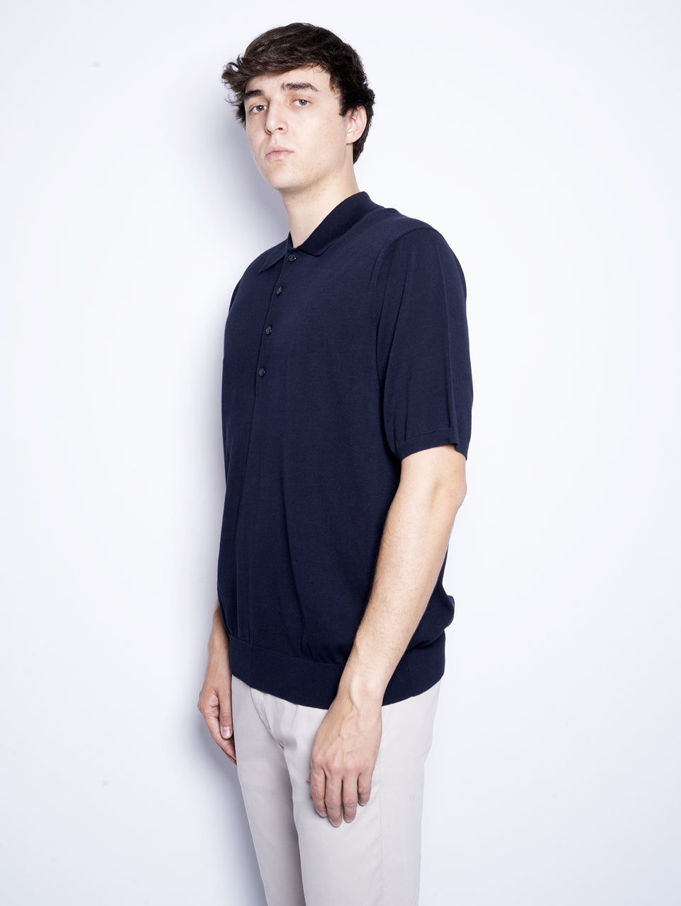 CLOSED Polo in Cotone Extrafine Blu Notte Prezzo basso