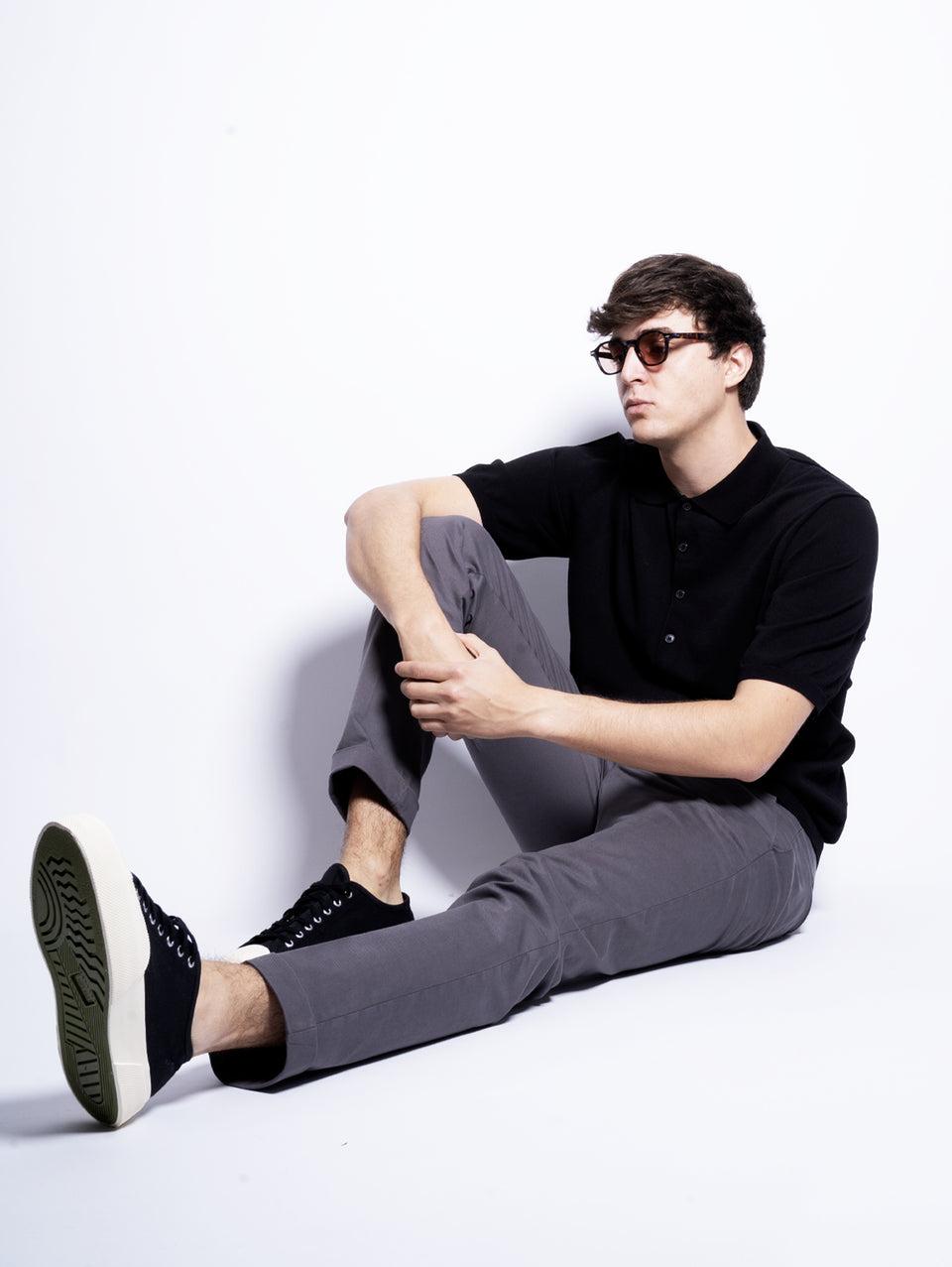 CLOSED Polo in Cotone Extrafine Nero 2025