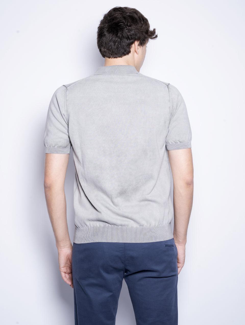 ALPHA STUDIO Polo in Cotone Tinto in Capo Salvia In Linea