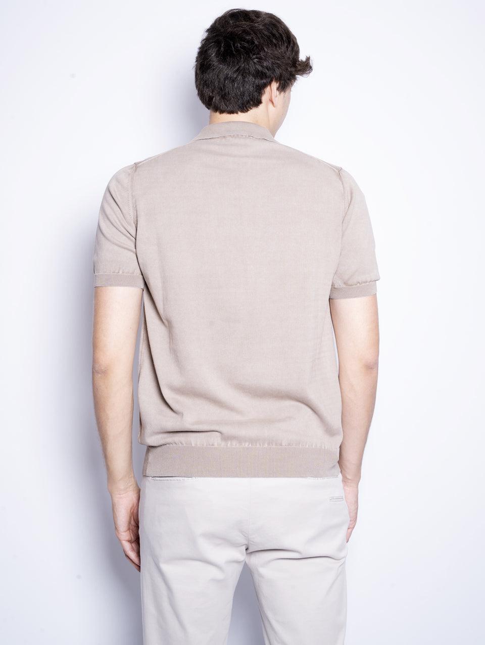 ALPHA STUDIO Polo in Cotone Tinto in Capo Argilla Nuovo
