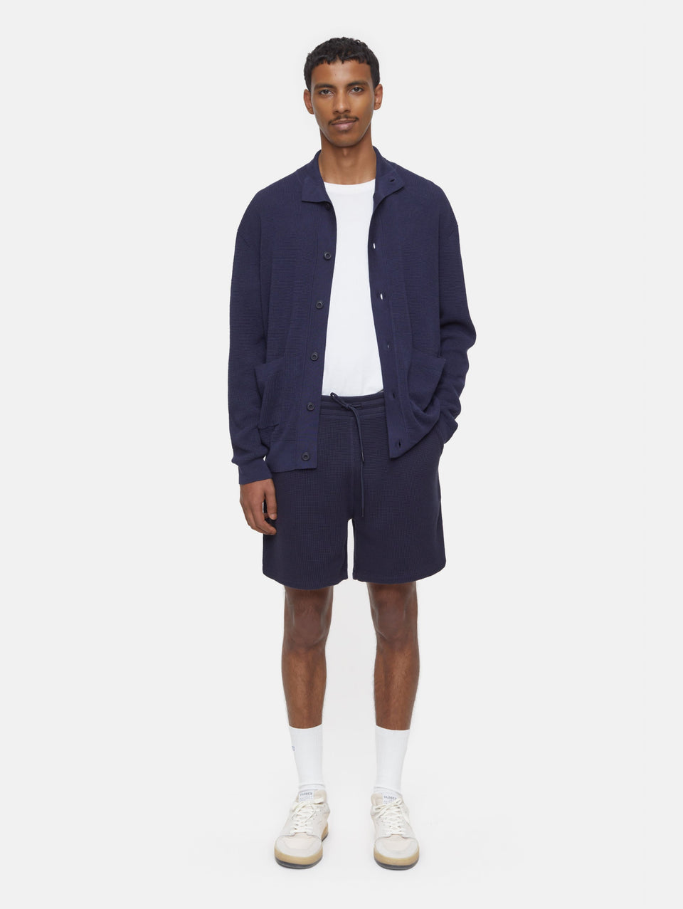 CLOSED Pantaloncini in Maglia Waffle Blu Fino Al -60%