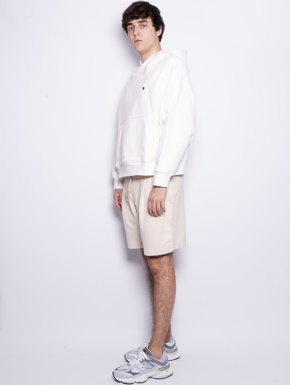 A PAPER KID Shorts in Felpa con Pince Sabbia Affare Del Giorno