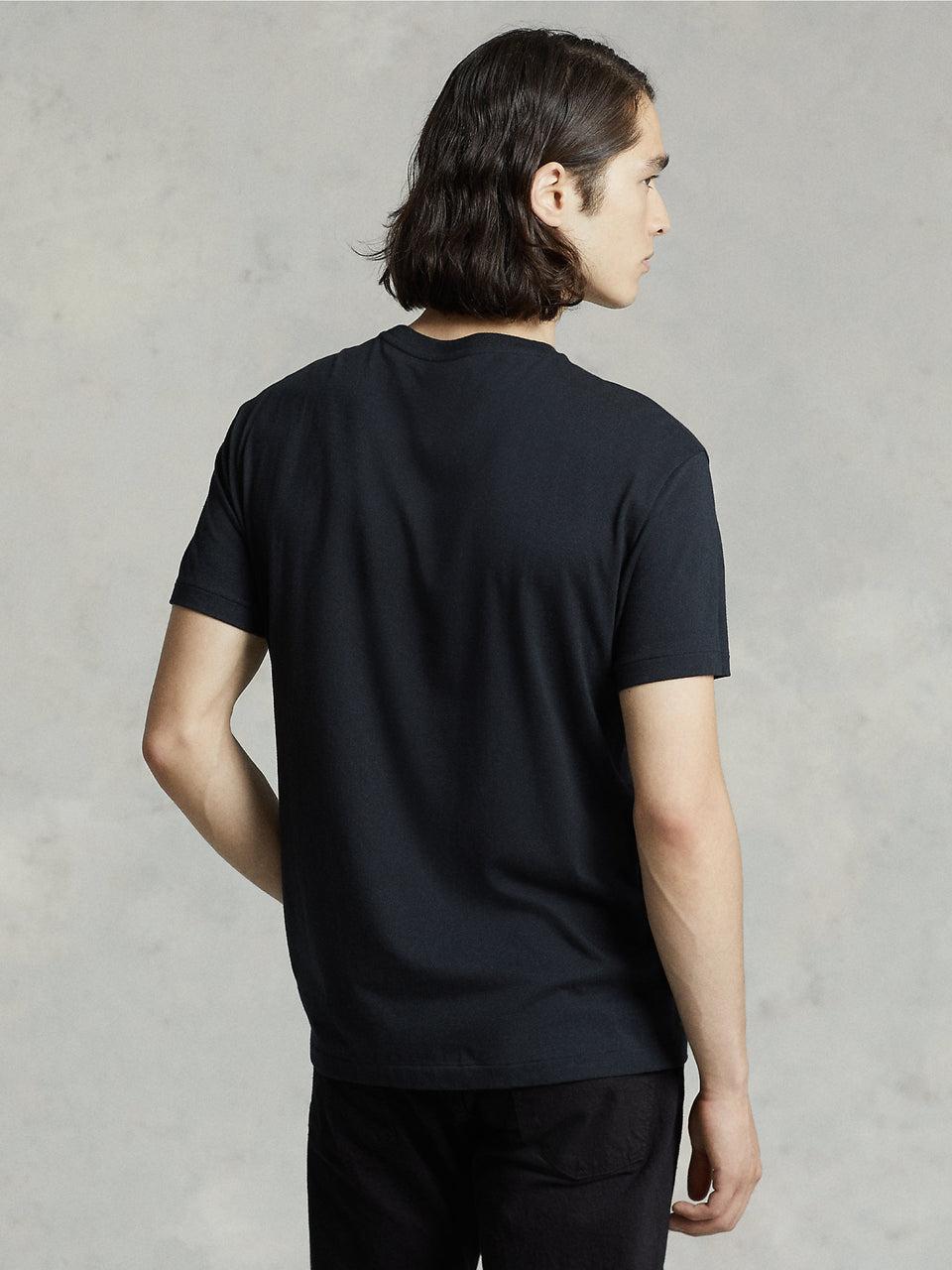 RALPH LAUREN T-shirt in Cotone Basica Nero Online