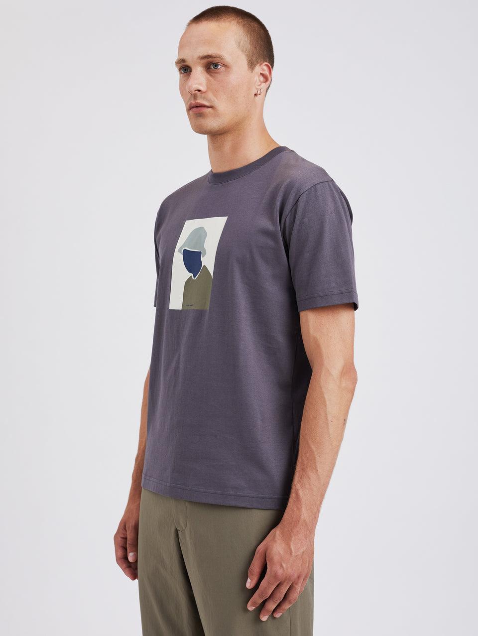 NORSE PROJECTS T-shirt con Stampa Serigrafata Grigio Outlet