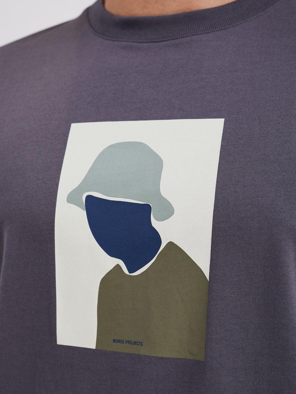 NORSE PROJECTS T-shirt con Stampa Serigrafata Grigio Outlet