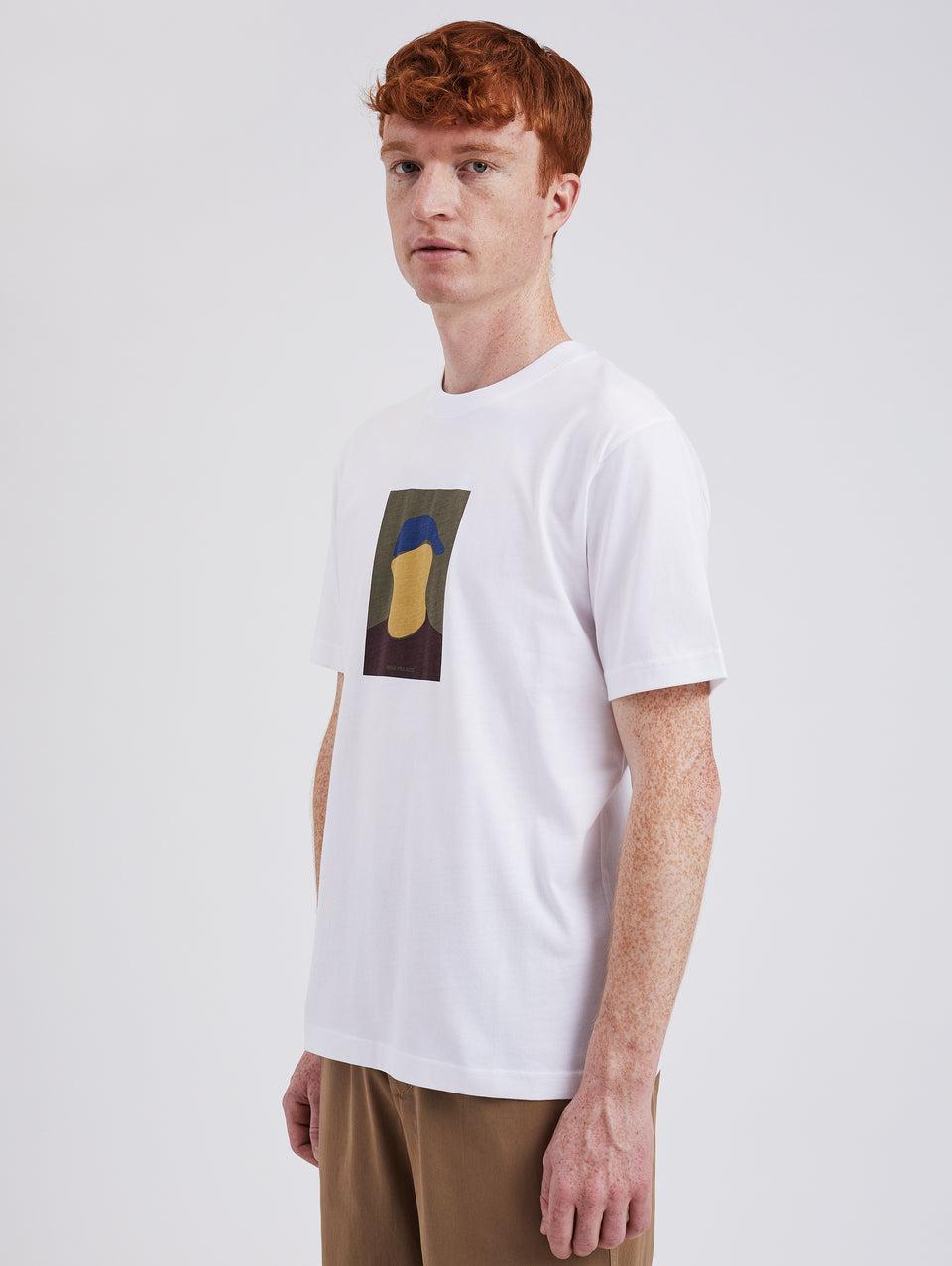 NORSE PROJECTS T-shirt con Stampa Serigrafata Bianco In Vendita