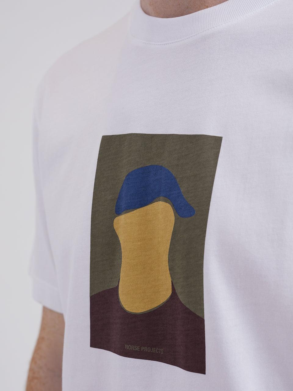 NORSE PROJECTS T-shirt con Stampa Serigrafata Bianco In Vendita