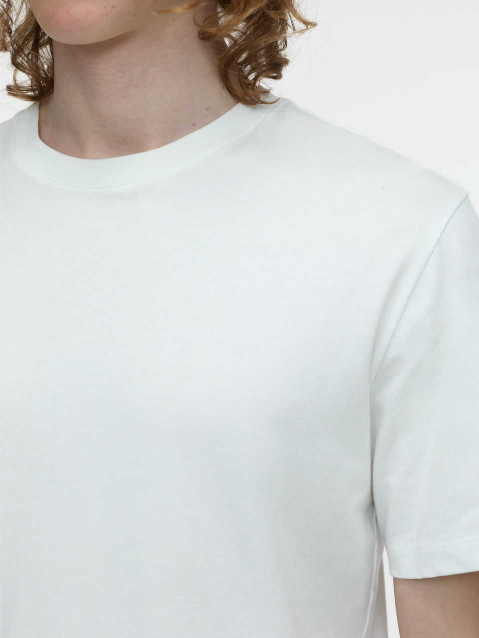CLOSED T-shirt Girocollo in Jersey Bianco Offerte