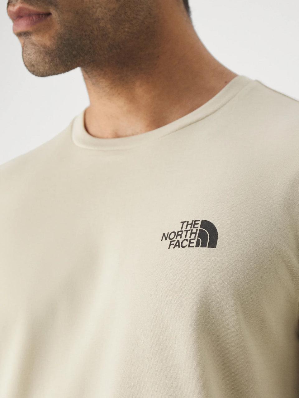 THE NORTH FACE T-shirt Regular Fit con Logo Beige Vendite Flash