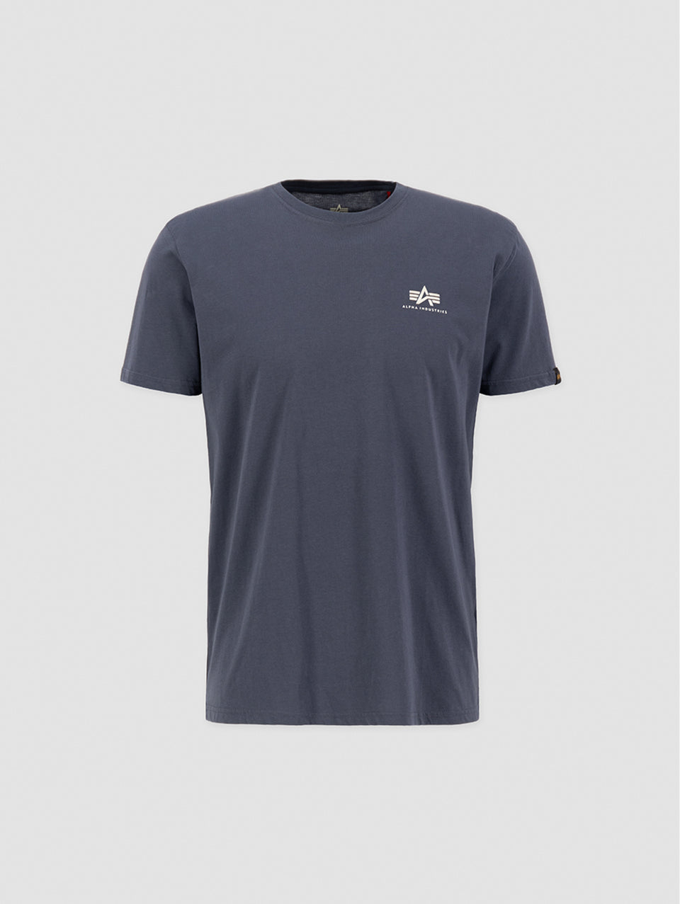 ALPHA INDUSTRIES T-shirt con Logo sul Petto Grigio In Saldo