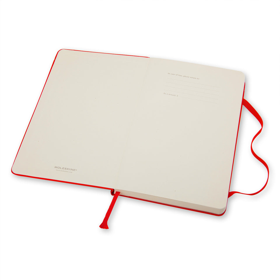 MOLESKINE Taccuino rosso a righe hard - Large QP060R ROSSO Nuova