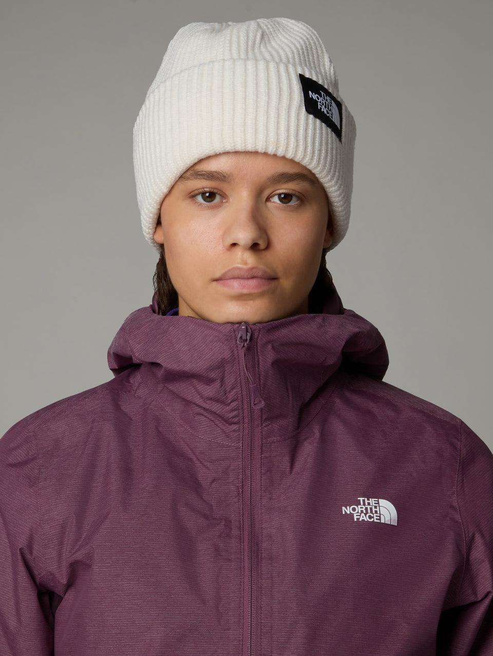 THE NORTH FACE Berretto in Maglia a Coste con Logo Bianco Presa